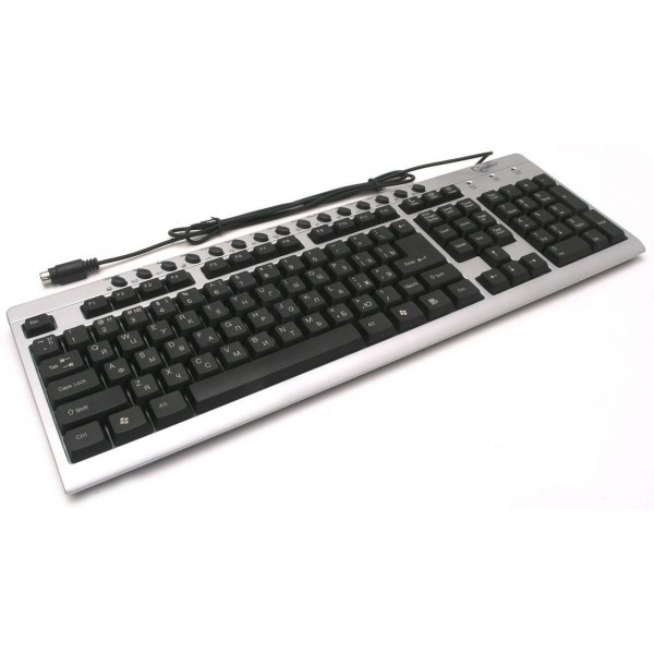 Клавиатура Gembird KB-8300M-SB-R PS / B серия, два ряда / 2 Silver-Black